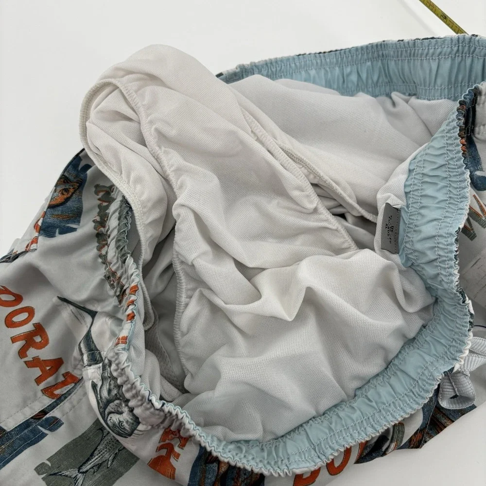 Quick Silver Shorts Mens Swim Trunks XL Fishing AOP Waterman‎ Board Shorts